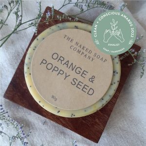 The naked soap company orange Clean + Conscious Awards 2022