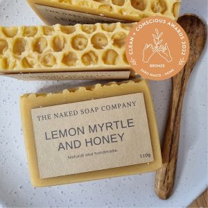 Clean + Conscious Awards zero waste home bronze award the naked soap co.