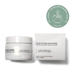 QED skincare exfoliating balm Clean + Conscious Awards 2022