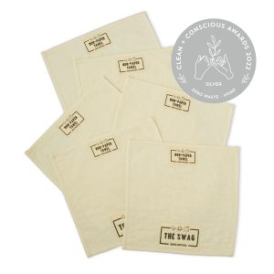 Clean + Conscious Awards zero waste home silver winner swag