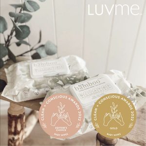 luvme eco baby wipes Clean + Conscious Awards