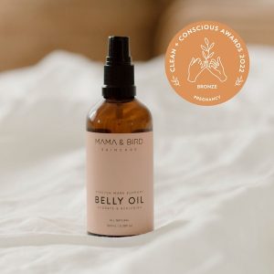 Mama & Bird skincare belly oil Clean + Conscious Awards 2022