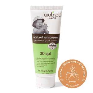 wotnot baby sunscreen Clean + Conscious Awards 2022
