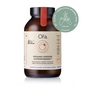 Ora health organic greens Clean + Conscious Awards 2022