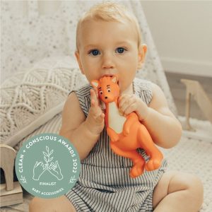 Mizzie the Kangaroo - 100% Natural Rubber Teething Toy