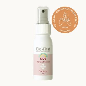 Bio-first kids oral spray. Clean + Conscious Awards 2022