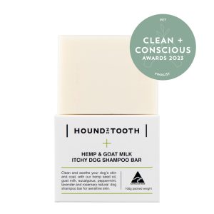 Clean + Conscious Awards. Best Pet Product 2023. Houndztooth