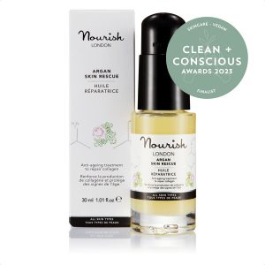 Clean + Conscious Awards. Best Vegan Skincare 2023. Nourish London
