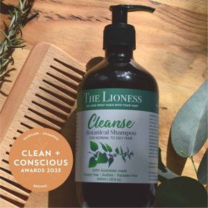 Clean + Conscious Awards. Best Shampoo 2023. The Lioness