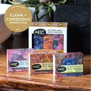 Clean + Conscious Awards. Zero Waste Body 2023. Australian Natural Soap Company