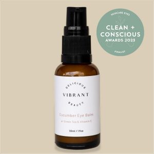 Clean + Conscious Awards. Best Eye Cream 2023. Delicious Vibrant Beauty