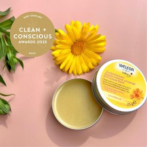 Clean + Conscious Awards. Best Baby Lotion 2023. Weleda