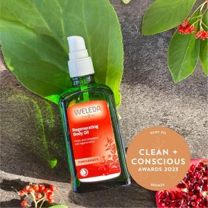 Clean + Conscious Awards. Best Body Oil 2023. Weleda