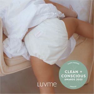 Clean + Conscious Awards. Best Reusable Nappies 2023. Luvme