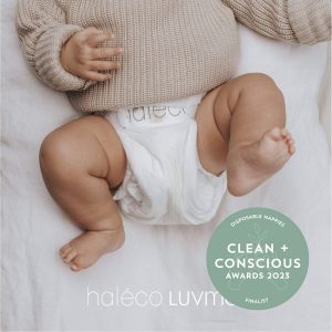 Clean + Conscious Awards. Best Disposable Nappies 2023. Luvme Haleco