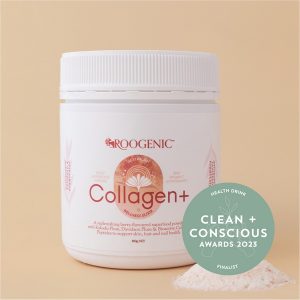 Clean + Conscious Awards. Best Health Drink 2023. Roogenic