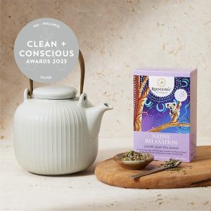 Clean + Conscious Awards. Best Tea Wellbeing 2023. Roogenic