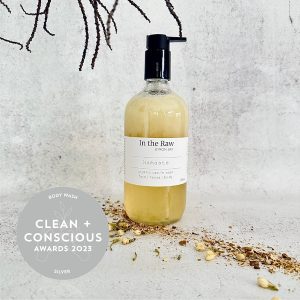 Clean + Conscious Awards. Best Body Wash 2023. In the Raw