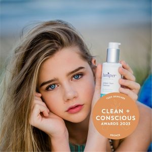 Clean + Conscious Awards. Best Skincare for Teens 2023. Juniper Teen Cleanser