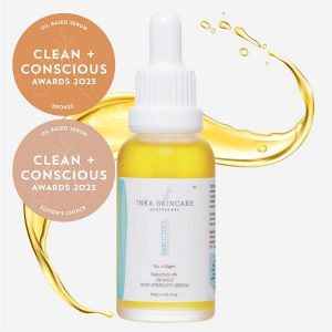 Clean + Conscious Awards. Best Oil Based Serum 2023. Inka Skincare Apothecary