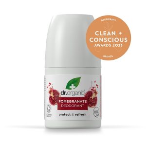 Clean + Conscious Awards. Best Natural Deodorant 2023- Dr Organic