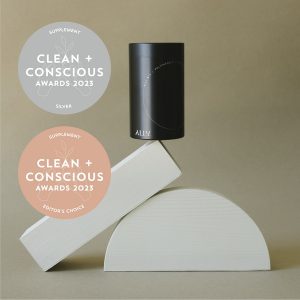 Clean + Conscious Awards. Best Supplement 2023. Ally