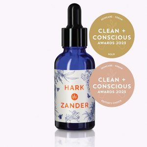 Clean + Conscious Awards. Best Vegan Skincare 2023. Hark Zander