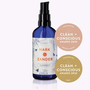 Clean + Conscious Awards. Best Cleansing Oil 2023. Hark Zander