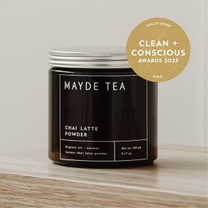 Clean + Conscious Awards. Best Chai 2023. Mayde Tea
