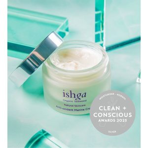 Clean + Conscious Awards. Best Face Moisturiser 2023. Ishga