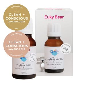 Clean + Conscious Awards. Best Essential Oils/ Mists 2023. Euky Bear