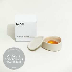 Clean + Conscious Awards. Best Zero Waste Beauty 2023. ReMI Beauty