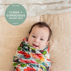 Clean + Conscious Awards. Best Baby Swaddle/ Sleeping Bag 2023. Designer Bums