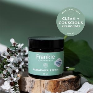 Clean + Conscious Awards. Best Sensitive Skin/ Eczema 2023. Frankie Apothecary