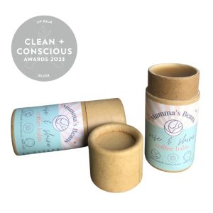 Clean + Conscious Awards. Best Lip Balm 2023. Mumma's Beans
