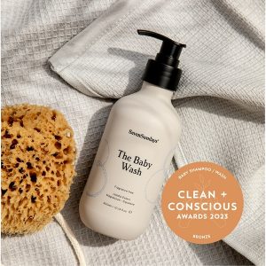 Clean + Conscious Awards - Best Natural Baby Wash 2023 - Seven Sundays