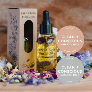 Clean + Conscious Awards. Best Body Oil 2023. Nina's Bees