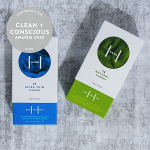 Clean + Conscious Awards 2023 Mens Personal Care. Hero Condoms