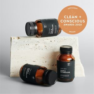 Clean + Conscious Awards. Best Supplement 2023. Swiish