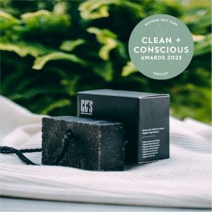 Clean + Conscious Awards. Best Body Scrub 2023. GG's Organic Wellness