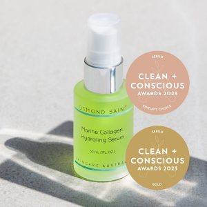 Clean + Conscious Awards 2023. Best Face Serum. Celebrating products in Australia & NZ which are Clean, Ethical, Sustainable and Socially Responsible.