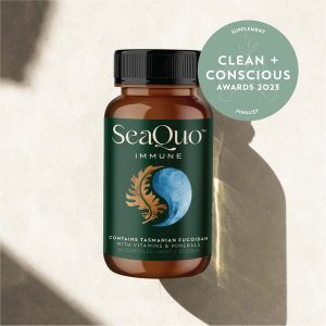 Clean + Conscious Awards. Best Supplement 2023. Seaquo