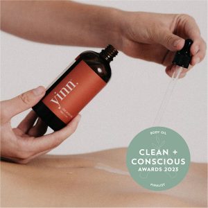 Clean + Conscious Awards. Best Body Oil 2023. Yinn Body