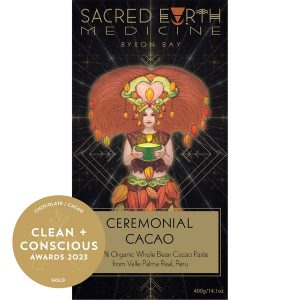 Clean + Conscious Awards. Best Chocolate / Cacao 2023. Sacred Earth Medicine