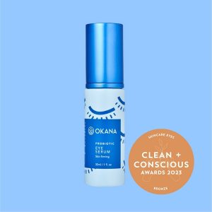 Clean + Conscious Awards. Best Eye Cream 2023. Okana Skincare