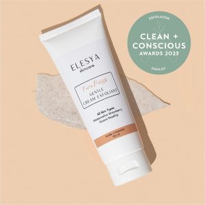 Clean + Conscious Awards. Best Face Exfoliator 2023. Elesya
