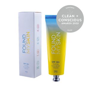 Clean + Conscious Awards. Best Sunscreen 2023. Found My Skin