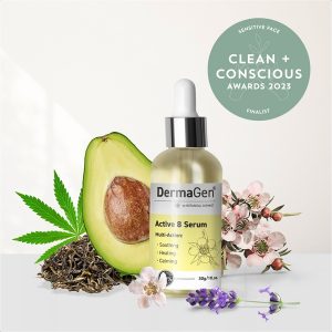 Clean + Conscious Awards. Best Skincare for Sensitive Skin 2023. Dermagen Active8