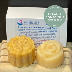 Clean + Conscious Awards 2023 Best Personal Care. Janelle's Soaps and Succulents