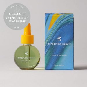 Clean + Conscious Awards. Best Vegan Skincare 2023. Conserving Beauty